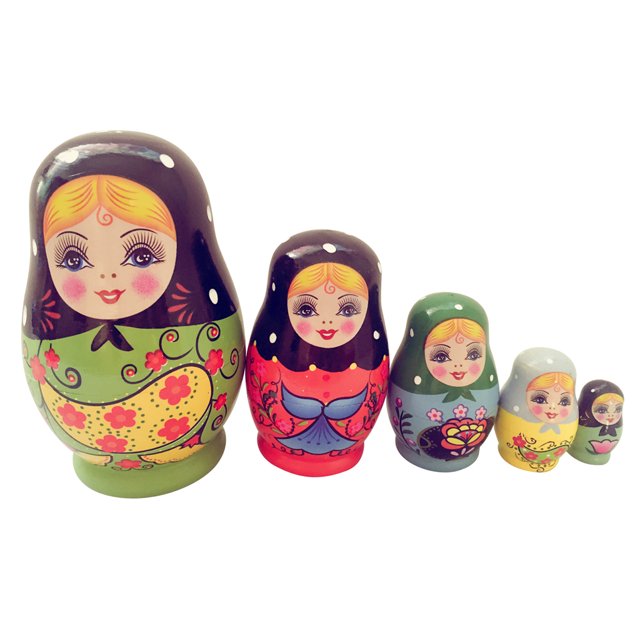 Poupées 5 Pièces Matriochka, Matriochka, Matriochka, en