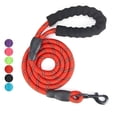 thumbnail image 1 of Dog Leash with Comfortable Padded Handle and Highly Reflective Threads Dog Leashes for Medium and Large Dogs -Red, 1 of 7