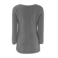 thumbnail image 4 of WZXFASHION Womens Casual Solid Long Sleeve Jumper Sweaters Blouse Spring Savings Clearance designer pullover sweater, 4 of 4