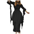 thumbnail image 1 of Ketyyh-chn99 Robes d'Été pour Femmes Robe Élégante pour Femme Robe Droite Unie pour Vacances Robe de Plage à Enfiler Noir,3TG, 1 of 5