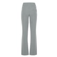 thumbnail image 4 of CFLVAEK Womens Office Flare Pants Casual Tummy Control Drawstring Waisted Slacks with Pocket Solid Color Work Straight Pant Casual Tall Lenth Business TrousersGray M, 4 of 5