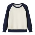 thumbnail image 1 of Cowsor Chandail à Col Rond pour Garçons et Filles, Chandail Colorblock à Manches Longues, Hauts Unis Décontractés, 1 of 3