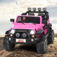 thumbnail image 3 of Gymax Voiture Électrique 12V pour Enfants avec Télécommande Boîte de Rangement Musique Rose, 3 of 10
