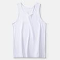 thumbnail image 1 of LOVZFMLL Tank Tops for Men's Fashion Comfy Solid Short Sleeve Round-Neck Regular Pullover Tank, 1 of 6