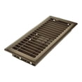 thumbnail image 4 of Imperial 4" x 10" Chocolate Steel Floor Register, Louvered, 1-pk, 4 of 7