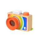thumbnail image 1 of Multicolor Wooden Camera Shaped Visual Effect Toy For Kids Rotating Lens Early Learning Educational Kaleidoscope Inspires Exploration 3.7 X 2.8 X 2.2 Inches, 1 of 6