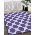 thumbnail image 3 of Ahgly Company Tapis Rectangulaire Lavable en Machine Intérieur Transitionnel Violet Raisin Vif, 5 Pieds x 8 Pieds, 3 of 7