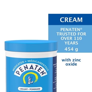 Crème médicamenteuse contre l’érythème fessier, 13 % d’oxyde de zinc pour bébés et adultes; apaise, guérit et protège la peau, sans parabènes, non parfumée, testée sous contrôle dermatologique, 454 g