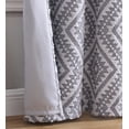 thumbnail image 2 of Jacquard Clip Blackout Rod Pocket Single Window Panel, 2 of 3