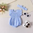 thumbnail image 2 of LYHaoo Rompers For Boys Soft And Comfortable Boys Bodysuits For Everyday Wear With Snap Closure And Breathable Fabric,Sizes 6-9 Months(Blue), 2 of 6