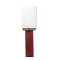 Chelsea Nightstand Elegant Designs Modern Leather Table Lamp with White Fabric Shade ...