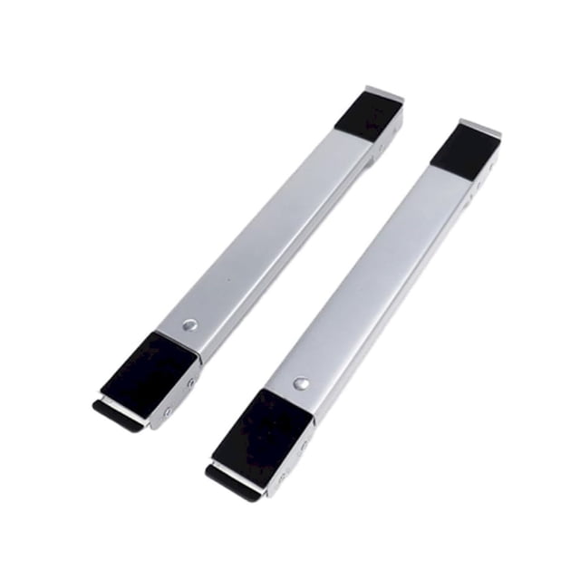 Harpily Base de Laveuse à Rouleau Réglable Support de Laveuse Sécheuse Portable Base Réglable pour Machine à Laver Déménageur de Réfrigérateur Rouleaux pour Meubles avec Roues Déménageurs d'Appareils Taille Unique Argent