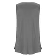 thumbnail image 5 of AherBiu Débardeurs d'Été Grande Taille pour Femmes Coupe Ample Col Rond Sans Manches Ourlet Fluide Mode Basique T-Shirt, 5 of 5
