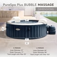 thumbnail image 4 of Intex 28429EP PureSpa Plus Portable Round Inflatable Hot Tub Bubble Jet Spa, 4 of 9