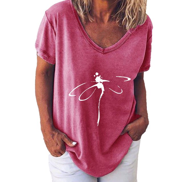 Birdeem T-Shirt à Manches Courtes Imprimé pour Femmes