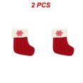 thumbnail image 1 of 1~8PCS New Year Christmas Socks Red Snowflake Alphabet Letters Christmas knitting Stocking Christmas Tree Decoration For Home, 1 of 5