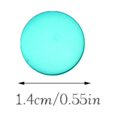 thumbnail image 4 of 30 Pièces Boule Ronde Perles de Polissage Espaceur Perle Multi-Tailles Accessoires Bijoux Fournitures Ensemble Collier Boucles d'Oreilles Résultats Bleu Vert Lumière 14mm, 4 of 7