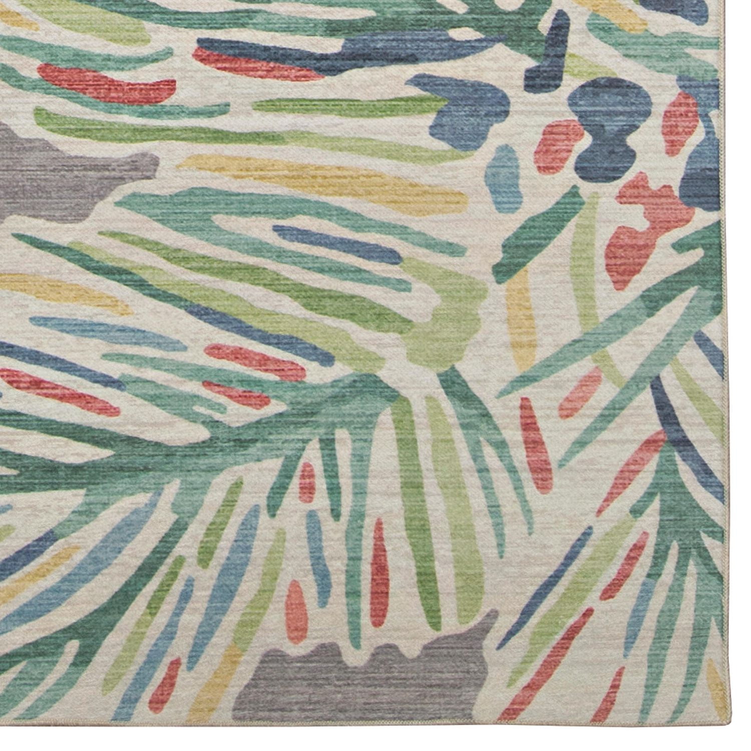 Tapis d'accent extérieur lavable Tampa gris & vert 2 pi x 3 pi