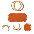 thumbnail image 4 of 1 Set Bag Handles with PU Bottom DIY Crochet Bag Accessories Handbag Handles, 4 of 7