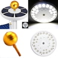 thumbnail image 4 of jifeng 26 LEDs Solar Flagpole Flag Pole Light Super Bright Water-resistant Garden, ABS, 4 of 9