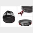 thumbnail image 4 of 2X Camping Fry Pan Outdoor Camping Portable Non-Stick Cooking Picnic Hiking Cookware Kitchen Utensil Frying Pan, 4 of 8