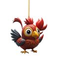 thumbnail image 1 of Vaidha Cute Rooster Car Pendant Home Tree Decoration Christmas Tree Ornament Home Decor, 1 of 2