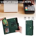thumbnail image 3 of Case for OnePlus Nord 2 5G Magnetic Leather Zipper Wallet Cover Card Holder, 3 of 5