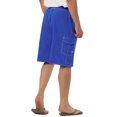 thumbnail image 3 of INSPIRE CHIC Men's Solid Board Shorts Quick Dry Swim Trunks with Elastic Waist & Drawstring 34 Navy Blue, 3 of 7