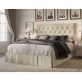 thumbnail image 5 of HMD Zachary Full Tufted Upholstered Platform Bed, Beige, 5 of 5