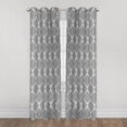 thumbnail image 1 of Mainstays Ogee Print 84" Light Filtering Drapery Grommet Window Curtains Panel, 1 of 6