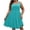 Sky Blue, variant on Womens Plus Size Summer Sundress Sleeveless Double Spaghetti Strap Tiered Dresses Casual High Waist Dress Curvy Women Purple, 2XL