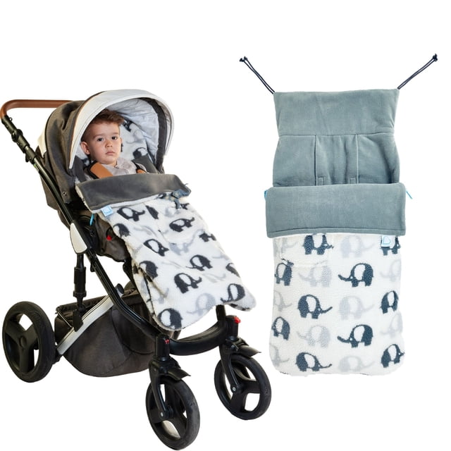 Buggysnuggle Poussette pour Nouveau-Né Chancelière Fanion Snuggle Sherpa