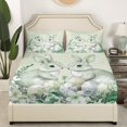 thumbnail image 3 of Erosebridal Rabbit Eggs Sheet Set Twin,Happy Easter Bedding Sets Twin Size,Teens Bedroom Decor,Breathable,3pcs, 3 of 7