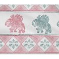 thumbnail image 4 of oneOone Cotton Flex Fabric Floral & Elephant Block Print Fabric BTY 40 Inch Wide, 4 of 4