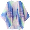thumbnail image 5 of Cardigan Mignon pour Femmes, Cardigan à Manches Kimono Imprimé, Chemise Décontractée Ample et Couvrante, Hauts, Cardigans pour Femmes en Liquidation, 5 of 5