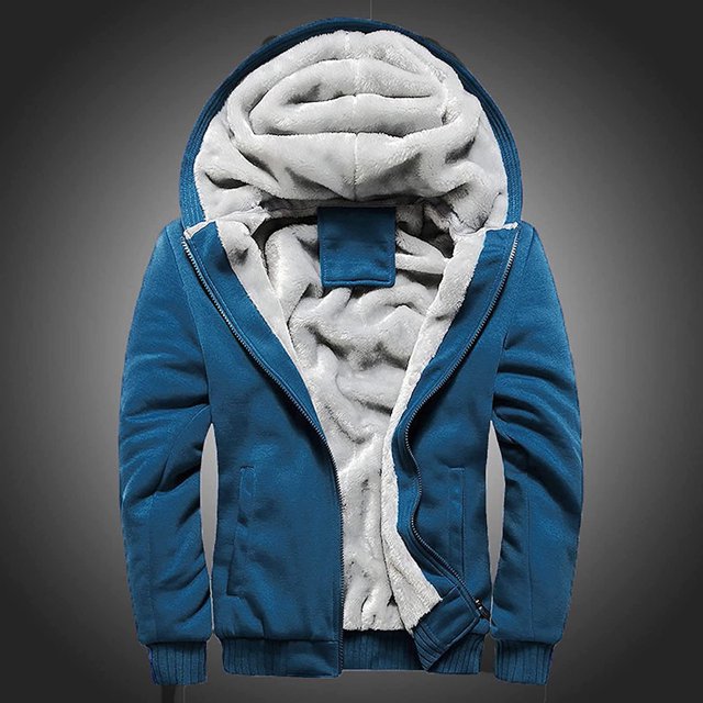 Veste Décontractée Unie Automne et Hiver pour Hommes