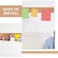 thumbnail image 3 of AURARMLET 6Pcs Corkboard Strips for Walls Brown Photo Display Memo Holder for Adults, 3 of 6