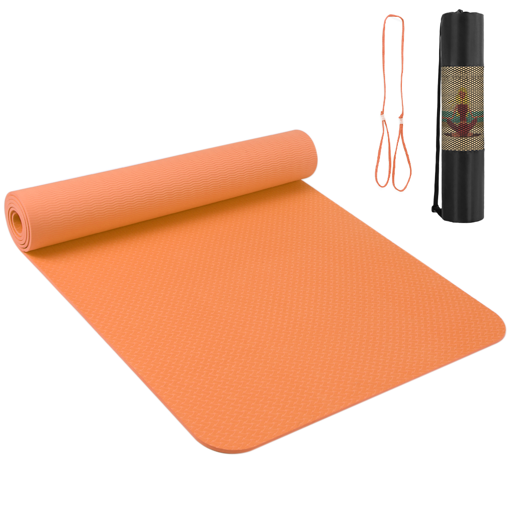 2.05×24.01in Portable Yoga Mat Thicken Sports Mat Anti-slip Exercise Mat