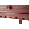 thumbnail image 3 of Alaterre Furniture Table Multimédia/console Country Cottage Finition Antique Rouge, 3 of 6