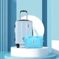 thumbnail image 2 of TRACK TRAVEL 4 Piece Luggage Set ABS+PC Expandable Hardshell TSA Lock Aluminum Trolley Spinner Wheels (Sky Blue, 6 Piece Set), 2 of 7