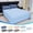 Blue, variant on Holiday Gifts! Gspmoly Solid Color Bed Sheet Person Bed Sheet Washed Cotton Quilt Sheet Holiday Gifts