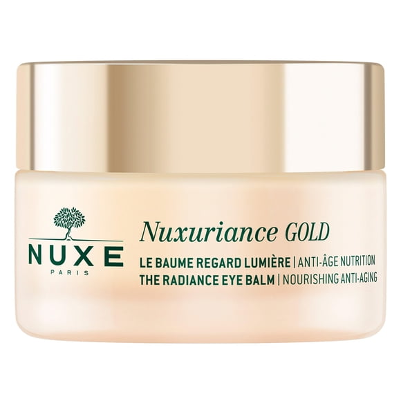 NUXE Nuxuriance Gold Radiance Crème pour les Yeux avec Acide Hyaluronique et Extraits Botaniques. Traitement Anti-âge sous les Yeux pour les Rides, les Poches et les Poches, 0,51 oz