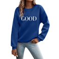 thumbnail image 1 of 2025 Chandails Décontractés Longs pour Femmes Mariée pour Femmes Manches T-Shirts Graphiques Adulte Petit Chandail à Capuchon Col Rond Chandails Molletonnés Chandail Confortable Couleur Chandails Molletonnés Hauts pour Femmes pour Femmes, 1 of 6