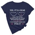 thumbnail image 1 of TIMIFIS Breast Cancer Awareness Shirts for Women Work Tops Short Sleeve Out Blouse Breast Awareness Letter Print Shirt T-Shirt Tops In OctoberFall/Winter, 1 of 5