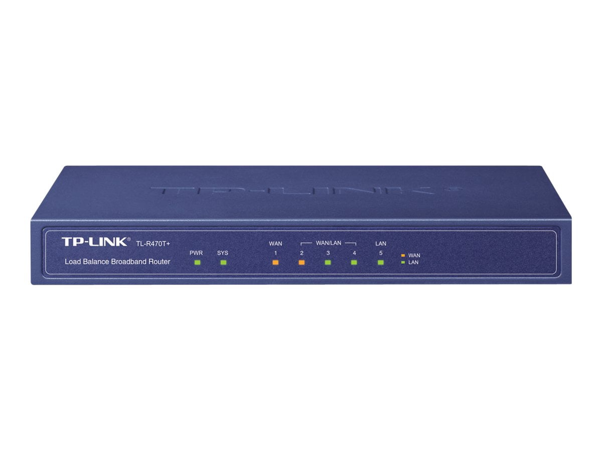TP-Link TL-R470T+ - Router - WAN ports: 4