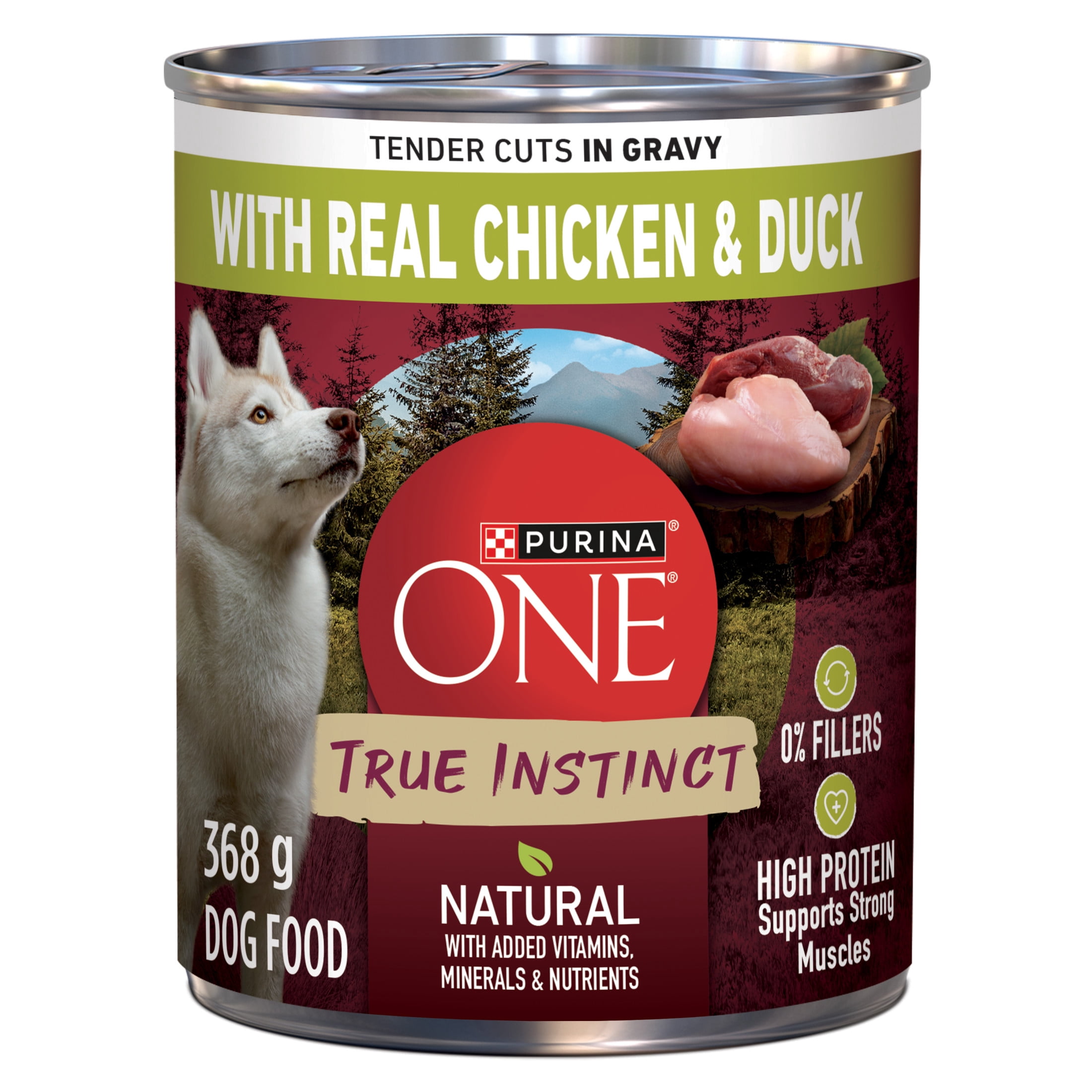 Purina ONE True Instinct with Real Chicken & Duck, Wet Dog Food, 368g