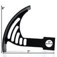 thumbnail image 3 of Krator Black Vertical Axle Mount Motorcycle Plate Holder Compatible with Honda VTX 1300 C R S RETRO, 3 of 5