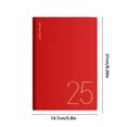 thumbnail image 4 of XYAIYT 2025 Weekly Monthly Planner Notebook Hardcover 5.7 x 8.46 Inches 80gsm Thick Paper Daily Organizer with Monthly Tabs Elastic Closure Ribbon Markers Inner Pocket for Office School, 4 of 8