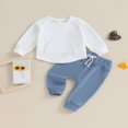 thumbnail image 2 of Long Sleeve  Neck Pocket Sweatshirt Pants for Boys in Autumn, 2 of 8