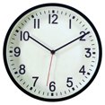thumbnail image 1 of hometrends Black Contemporary Wall Clock, 1 of 3
